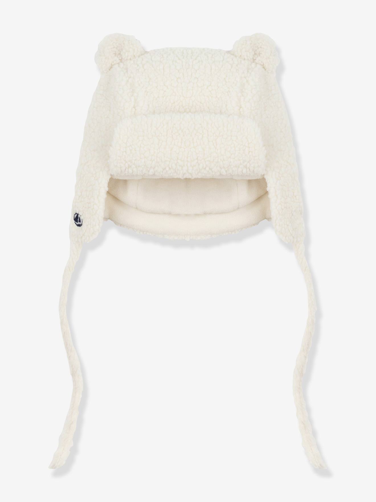 PETIT BATEAU babymuts van imitatiebont, gevoerd met sherpa ecru afbeelding