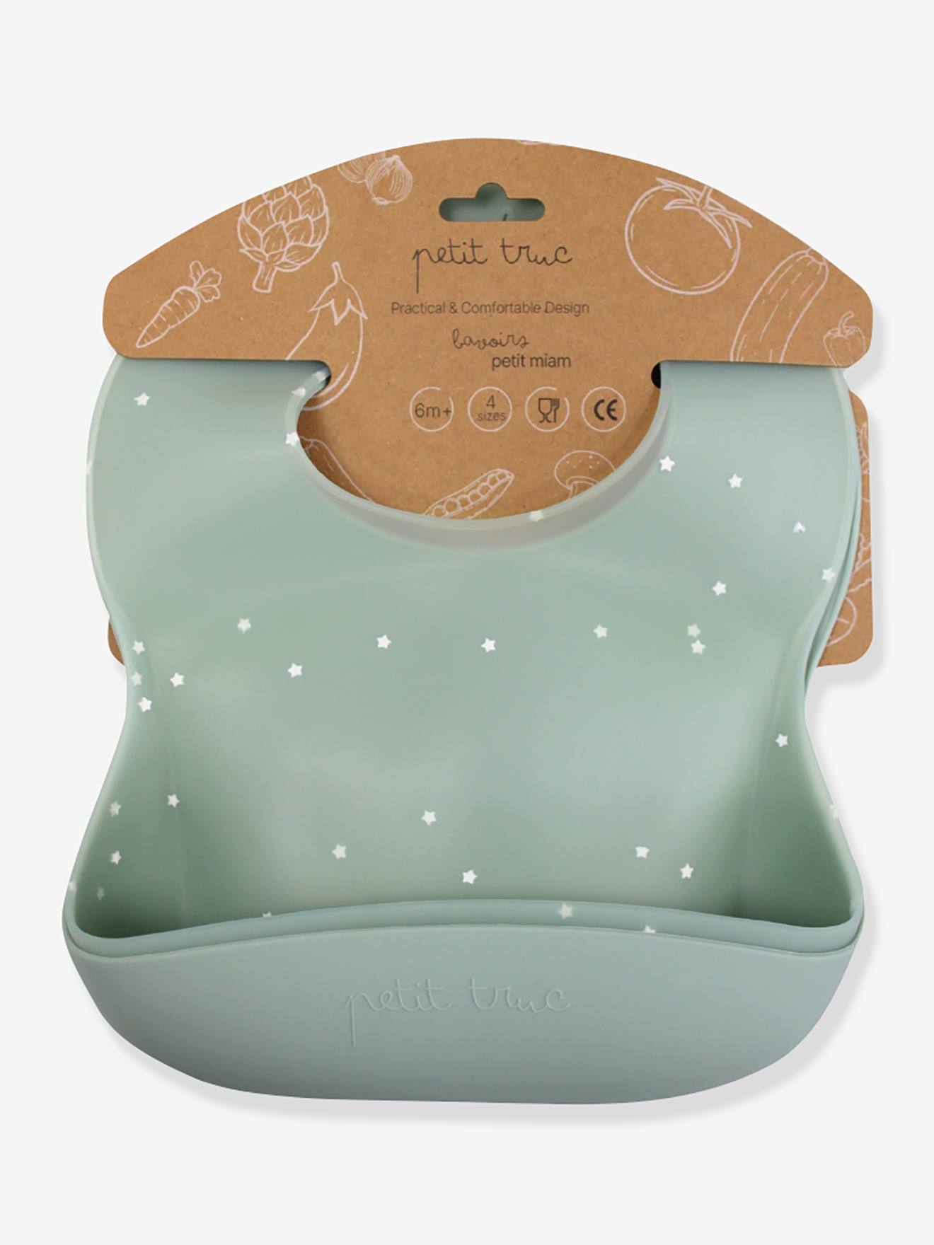 Set van 2 slabbetjes Petit miam PETIT TRUC olijf afbeelding