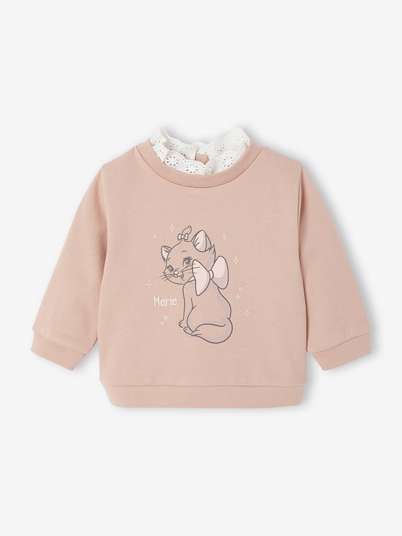 Disney® Marie de Aristokatten sweater voor baby roze (poederkleur) afbeelding