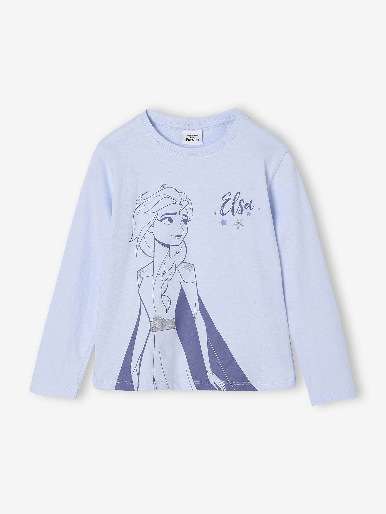 T-shirt met lange mouwen voor meisjes Disney® REINE DES NEIGES hemelsblauw afbeelding