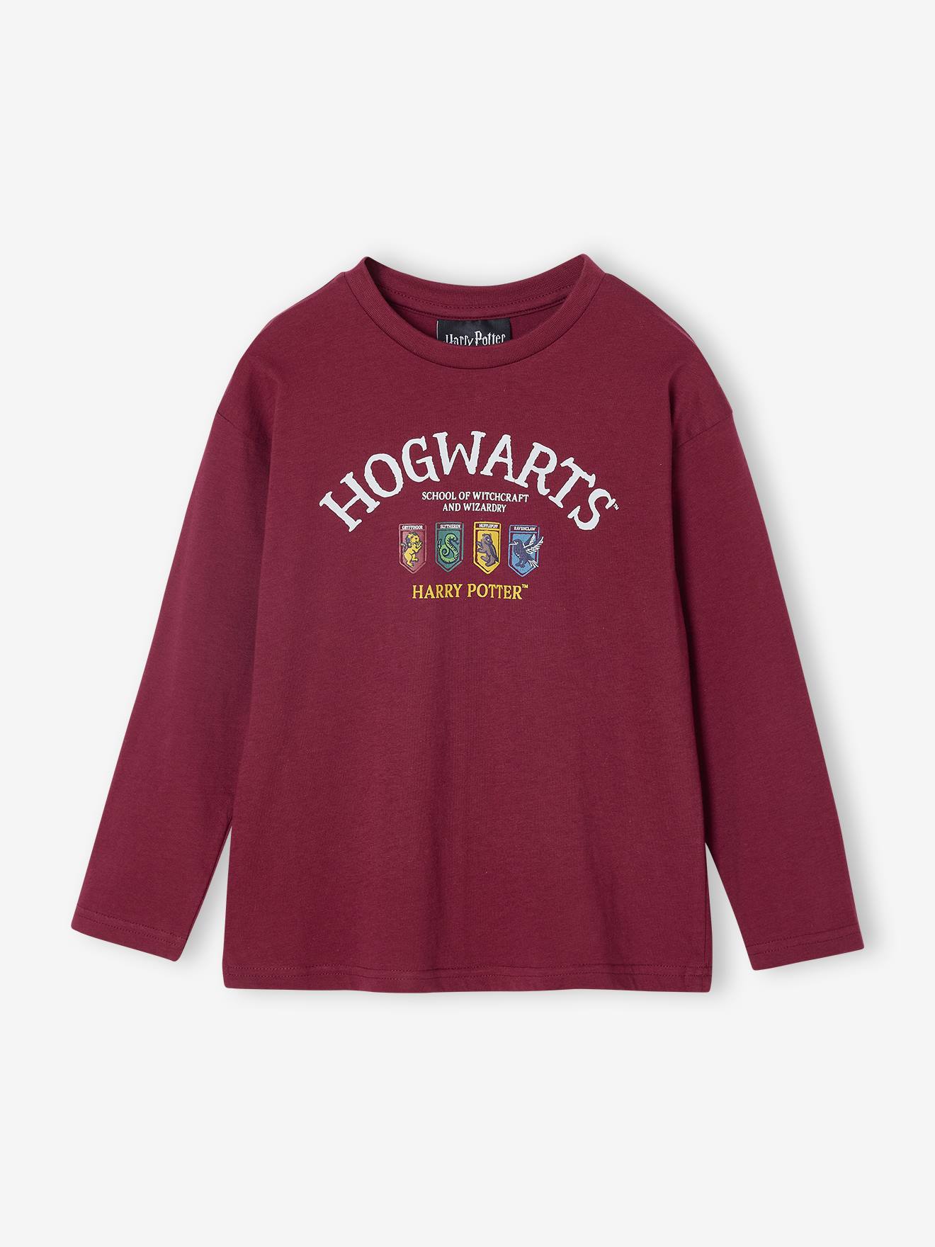 T-shirt met lange mouwen HARRY POTTER® jongen bordeauxrood afbeelding