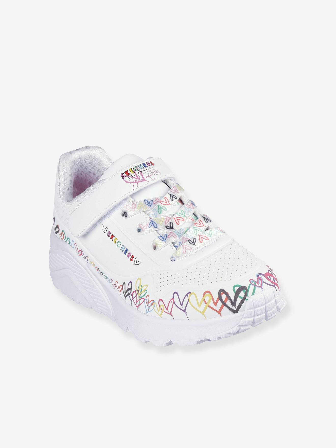 SKECHERS Street Uno Lite Heart Craze baskets wit afbeelding
