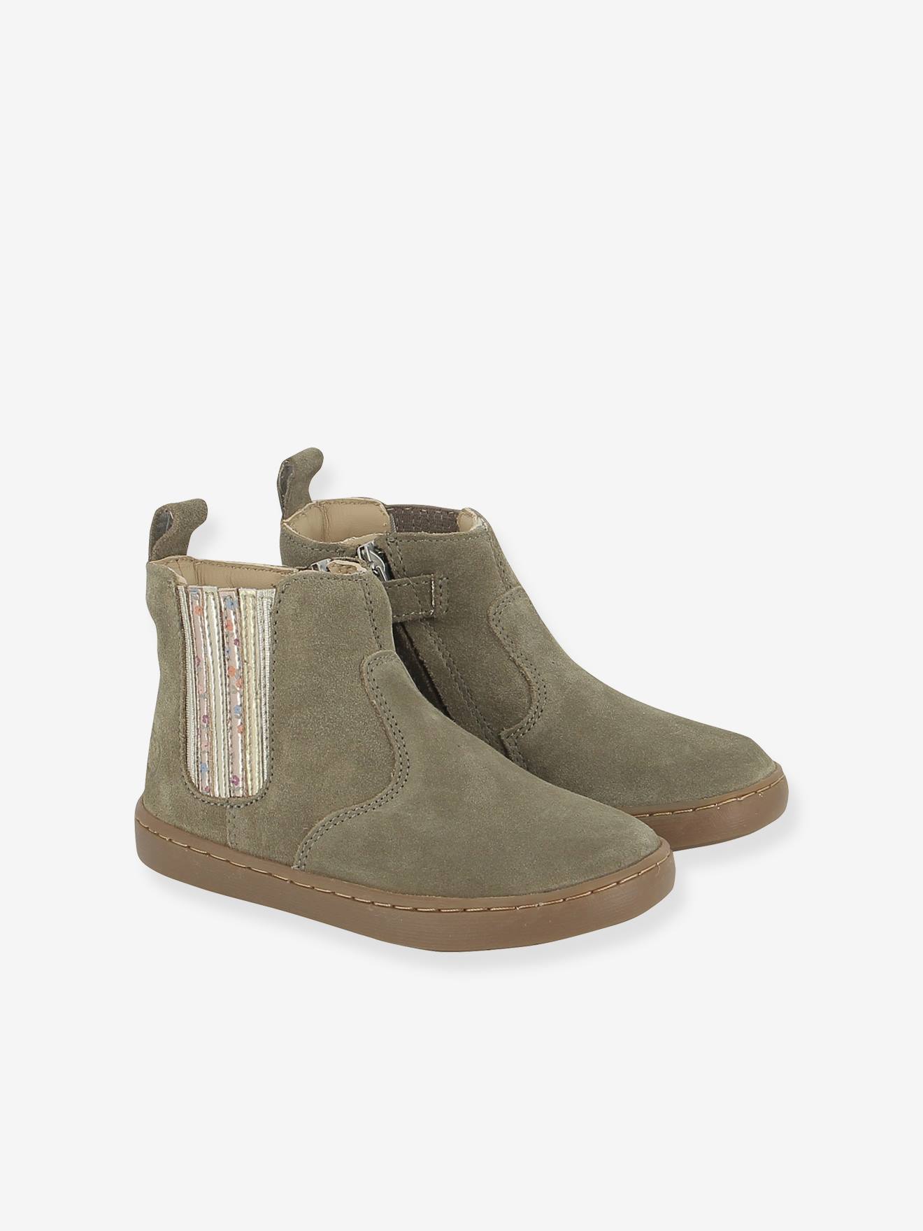 Boots van leer Play New Shine SHOO POM® kaki afbeelding