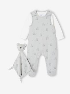 Baby-Babyset-3-delige babyset met babypakje + body + knuffels