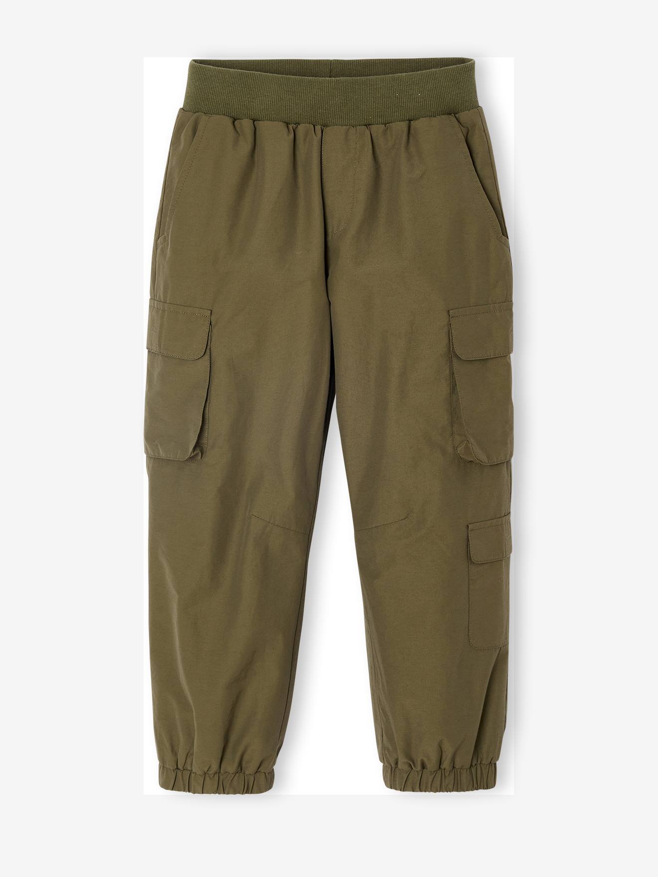 Waterafstotende utilitaire broek voor jongens kaki afbeelding