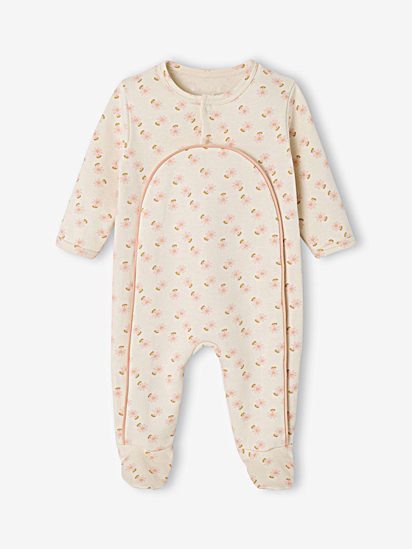 Babyslaappakje voor pasgeborenen van fleece ecru afbeelding