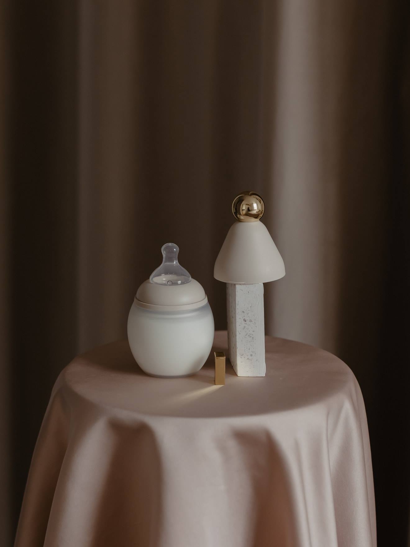BibRond-fles 150 ml ELHEE beige afbeelding