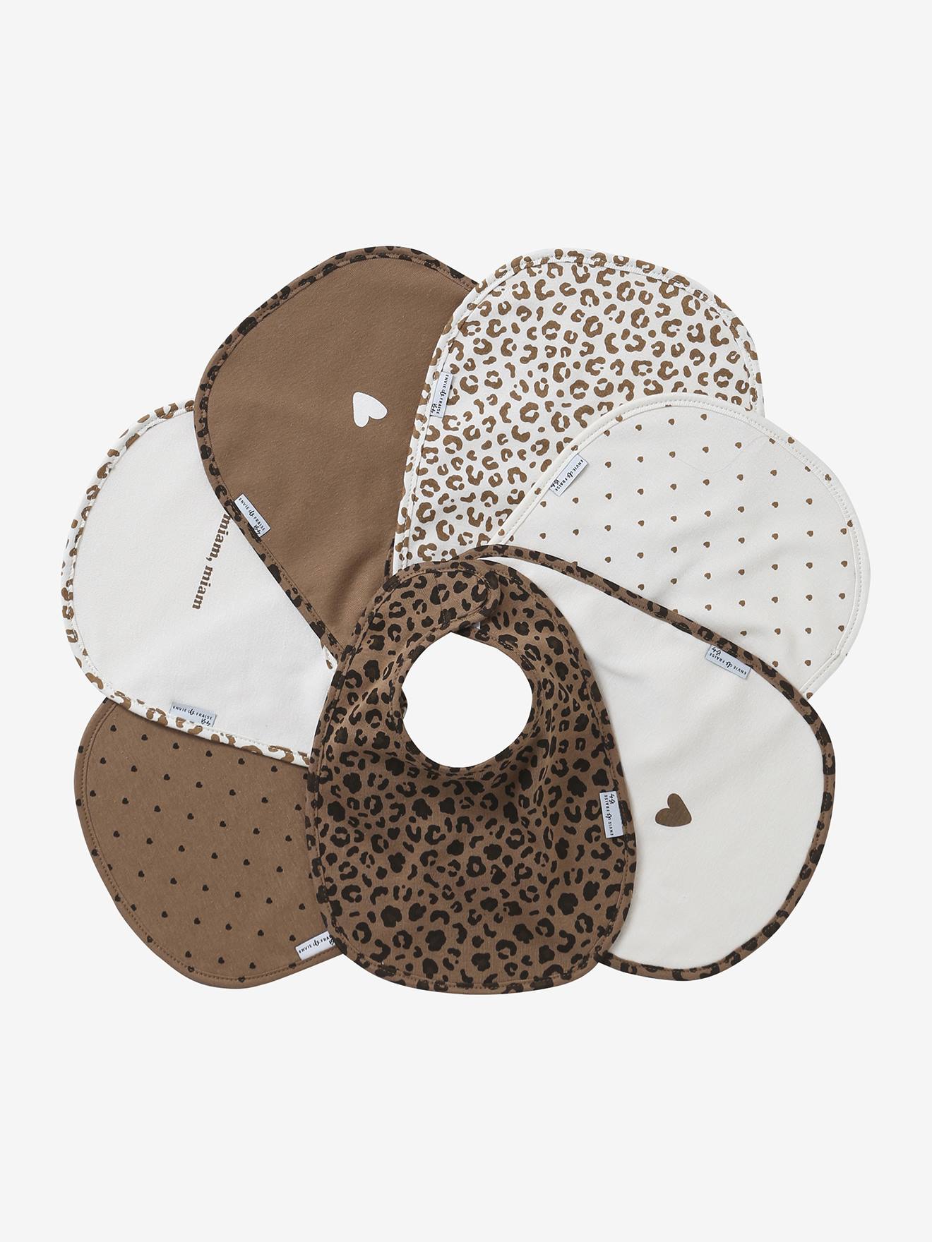 Weekplanner van ENVIE DE FRAISE slabbetjes met luipaardprint, personaliseerbaar beige afbeelding