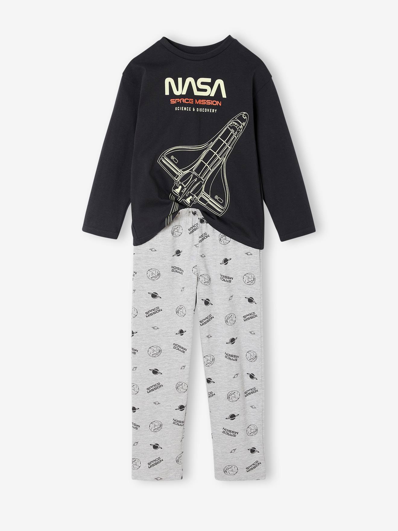Tweekleurige pyjama voor jongens NASA® nachtblauw afbeelding