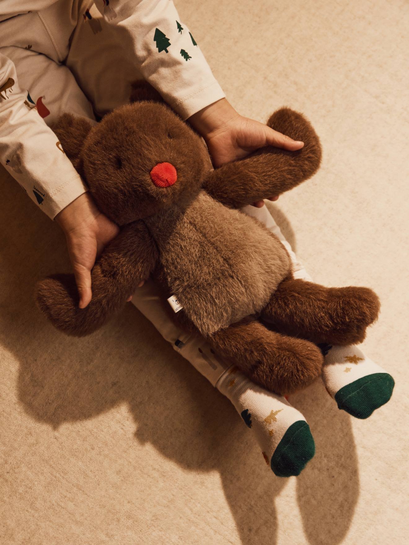 Pluchen Rendier Berto LIEWOOD bruin afbeelding