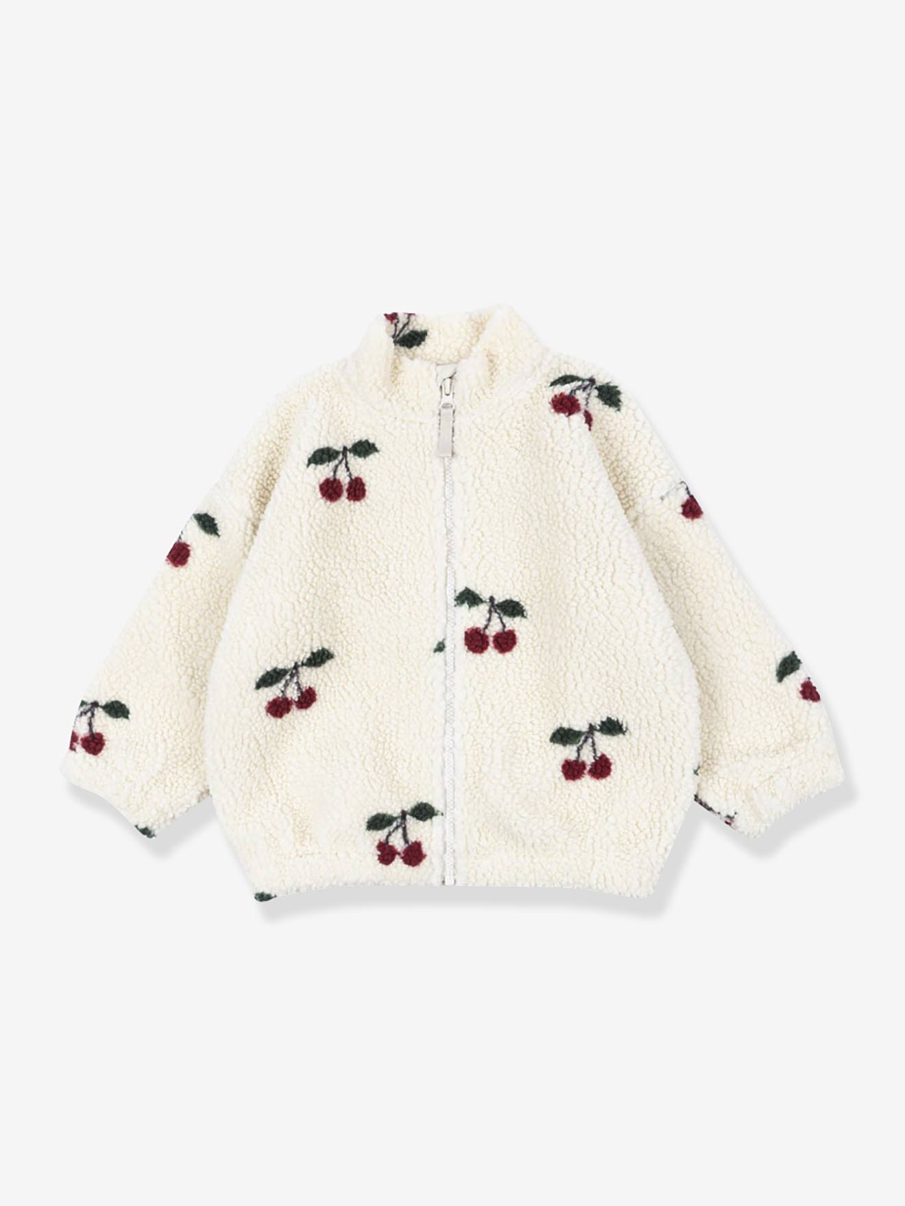 Teddy jas met rits van fleece voor kinderen Jody KONGES SLOJD wit afbeelding