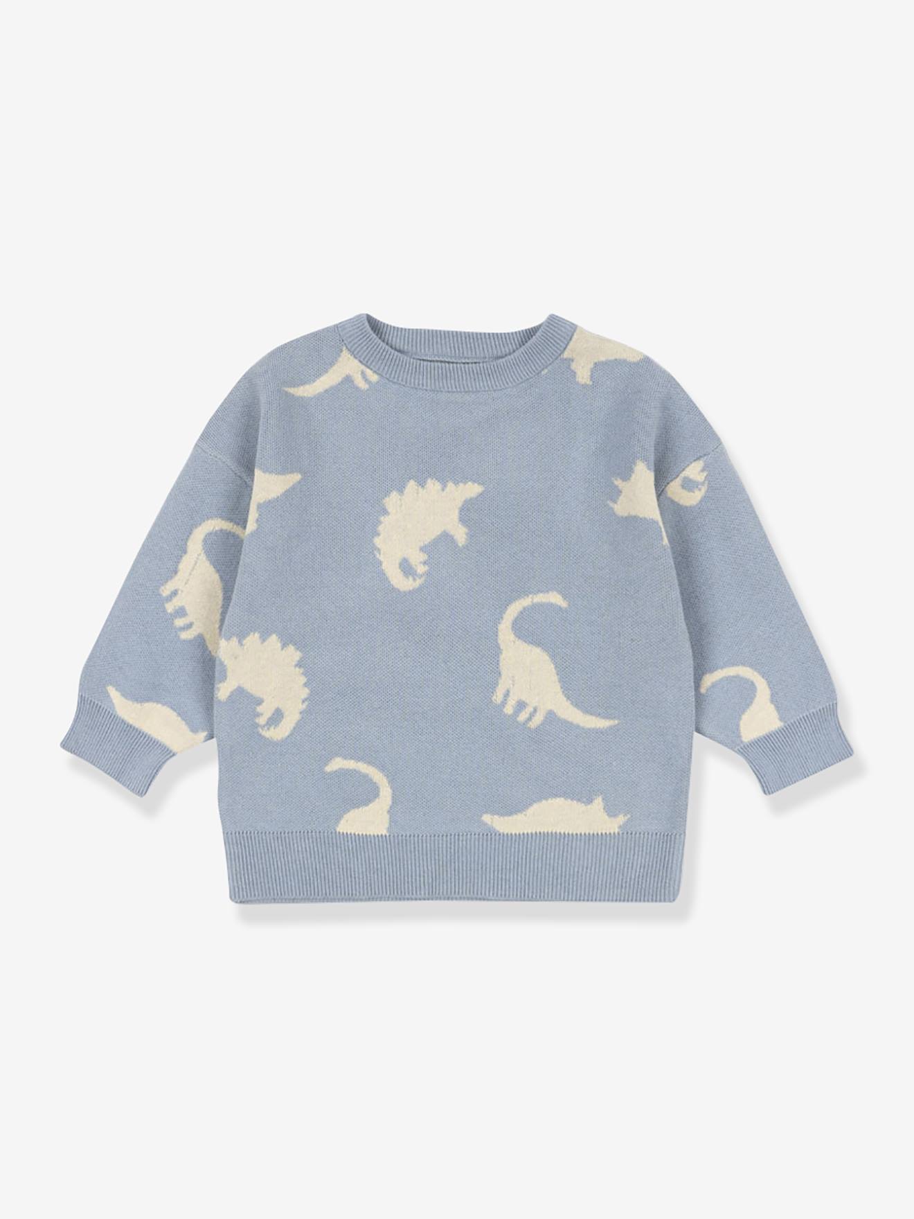 Sweater dinosauriërs KONGES SLOJD grijs afbeelding