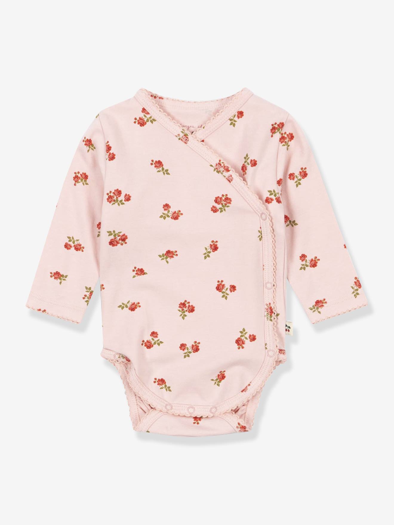 Body met lange mouwen baby KONGES SLOJD rozen afbeelding