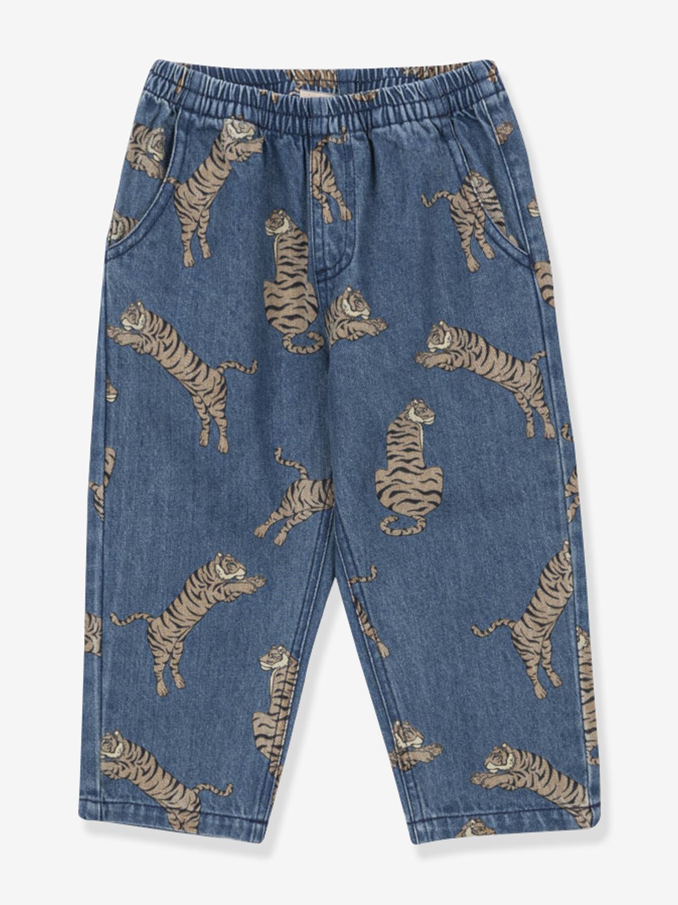 Broek van soepel denim Magot KONGES SLOJD jeansblauw afbeelding