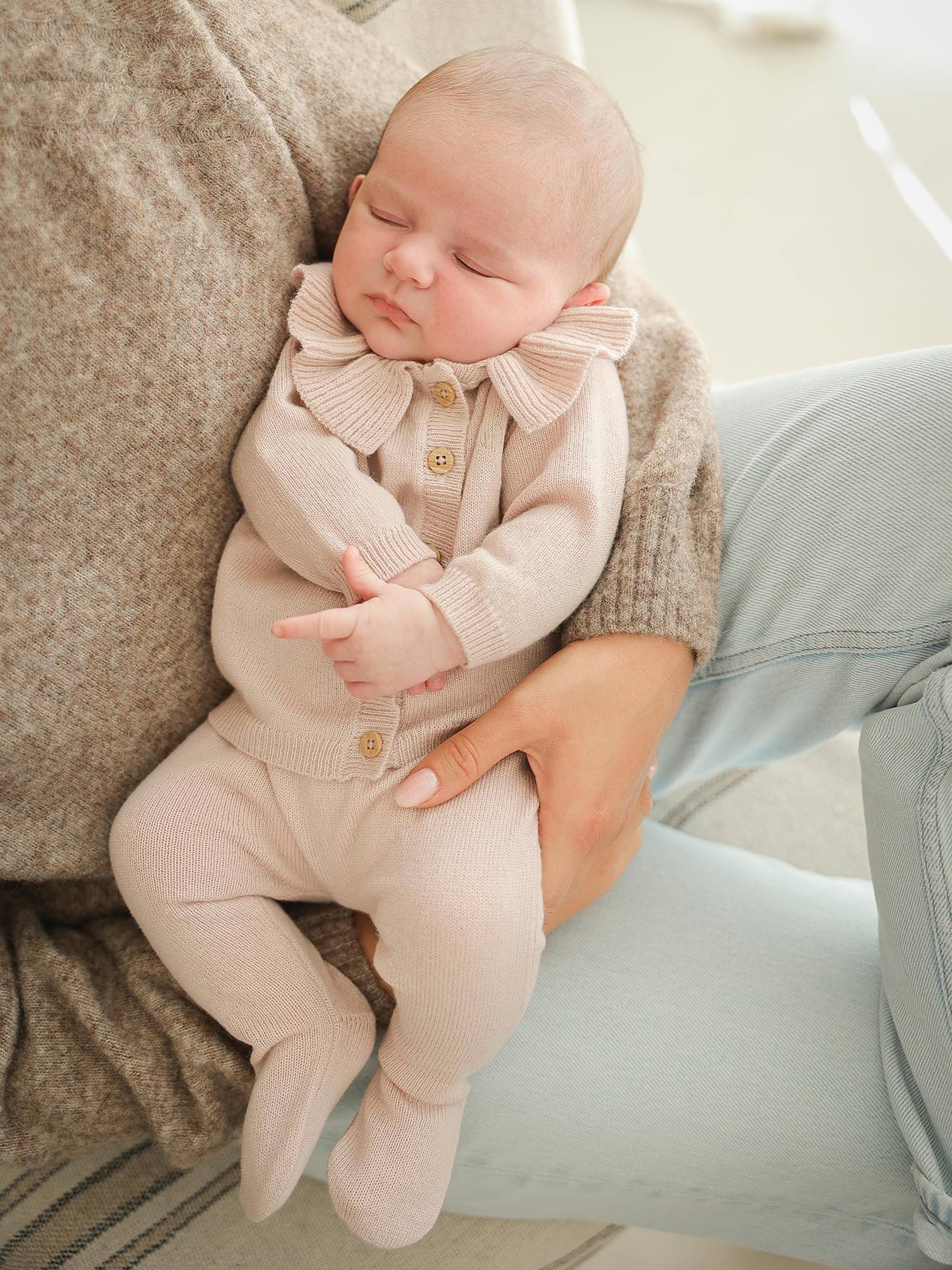 Babypakje van wol en kasjmier van ENVIE DE FRAISE, personaliseerbaar. rouge afbeelding