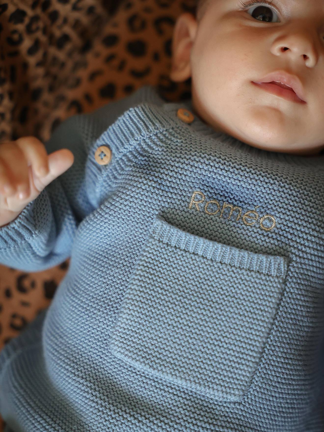 Babypakje in tricot ENVIE DE FRAISE ijsblauw afbeelding