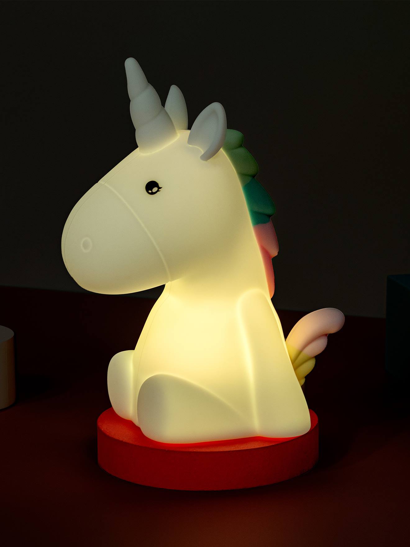 Zachte nachtlamp Sparcle de eenhoorn DHINK wit afbeelding