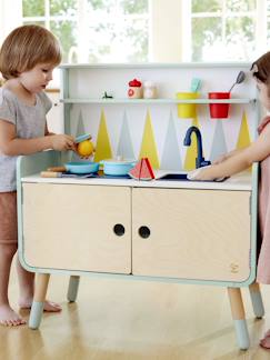 Speelgoed-Imitatiespelletjes-Uitgeruste keukens - 2-in-1 HAPE onderkast