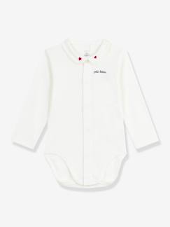 Baby-Body baby met geborduurde kraag PETIT BATEAU