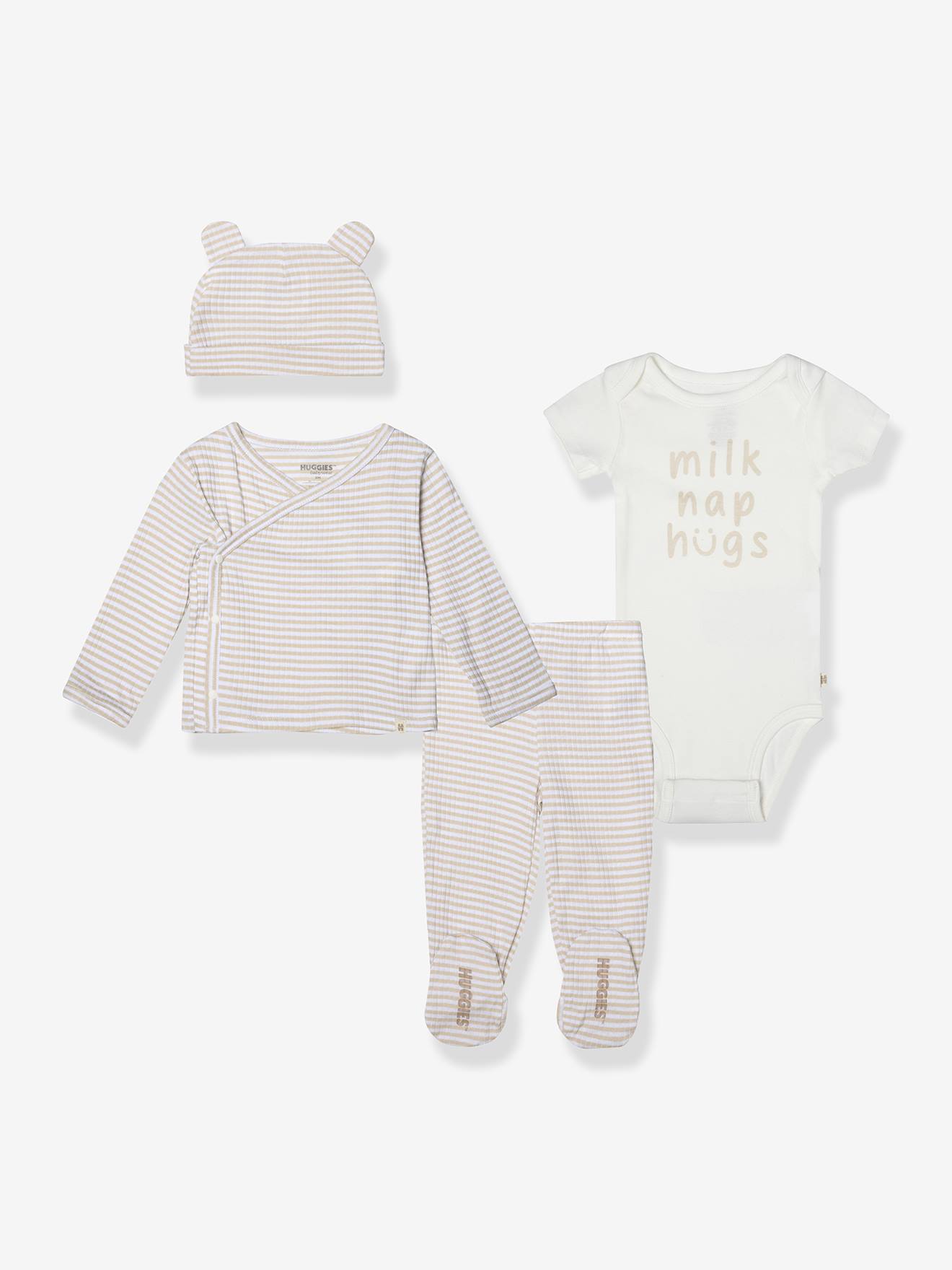 Babyset 4-delig beige