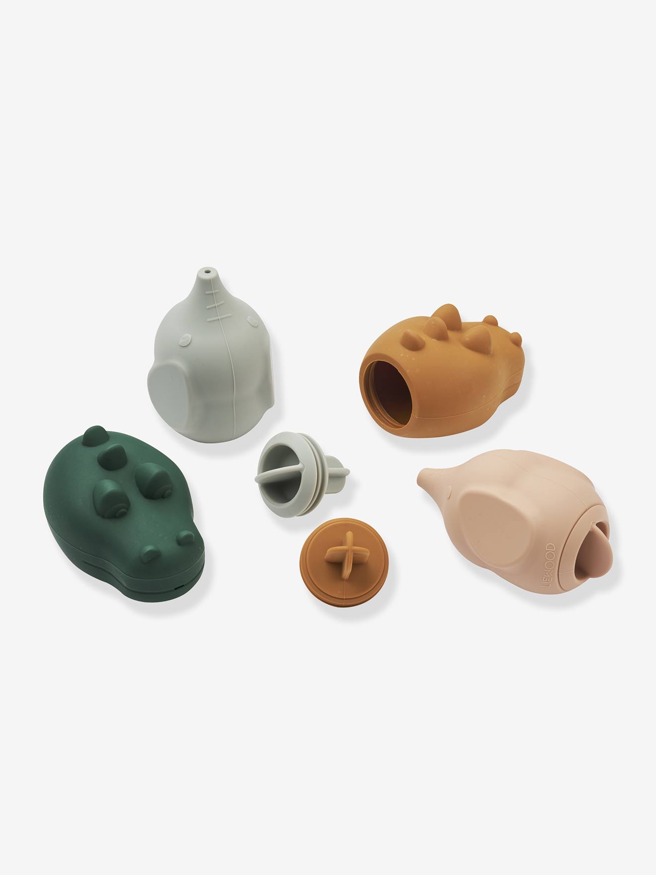 Set van 4 LIEWOOD samendrukbare dierensproeiers meerkleurig afbeelding