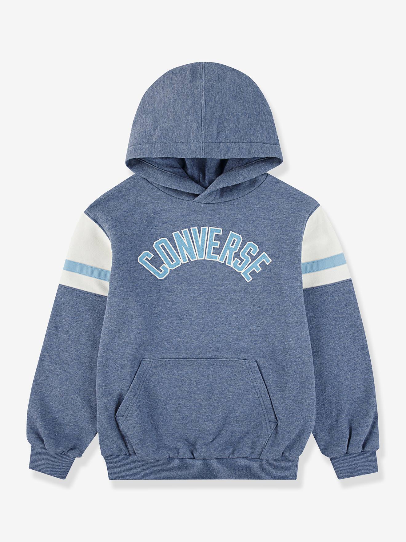 Heritage Blocked CONVERSE sweater voor kinderen gemêleerd blauw afbeelding