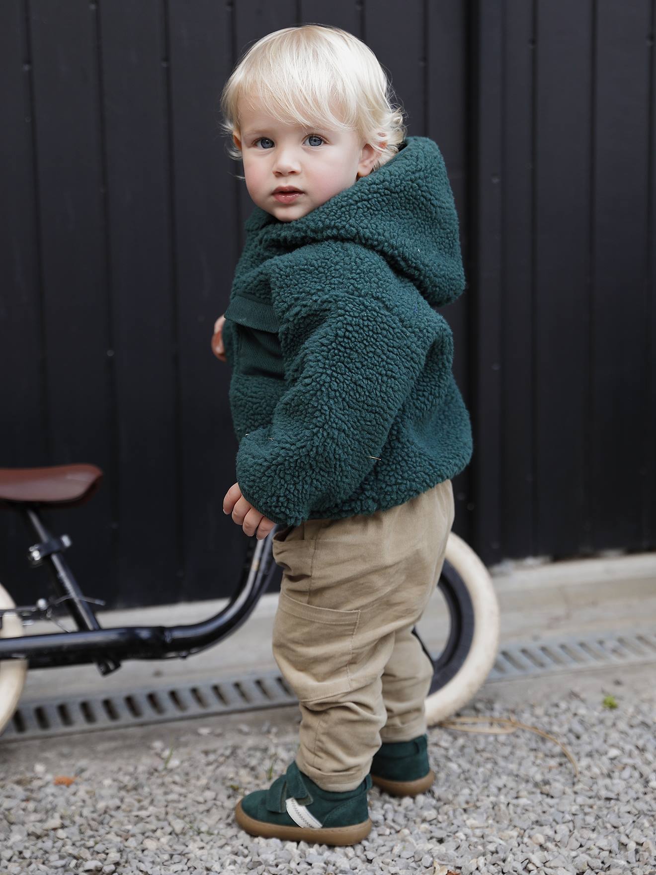 Babyjas in sherpa dennen afbeelding