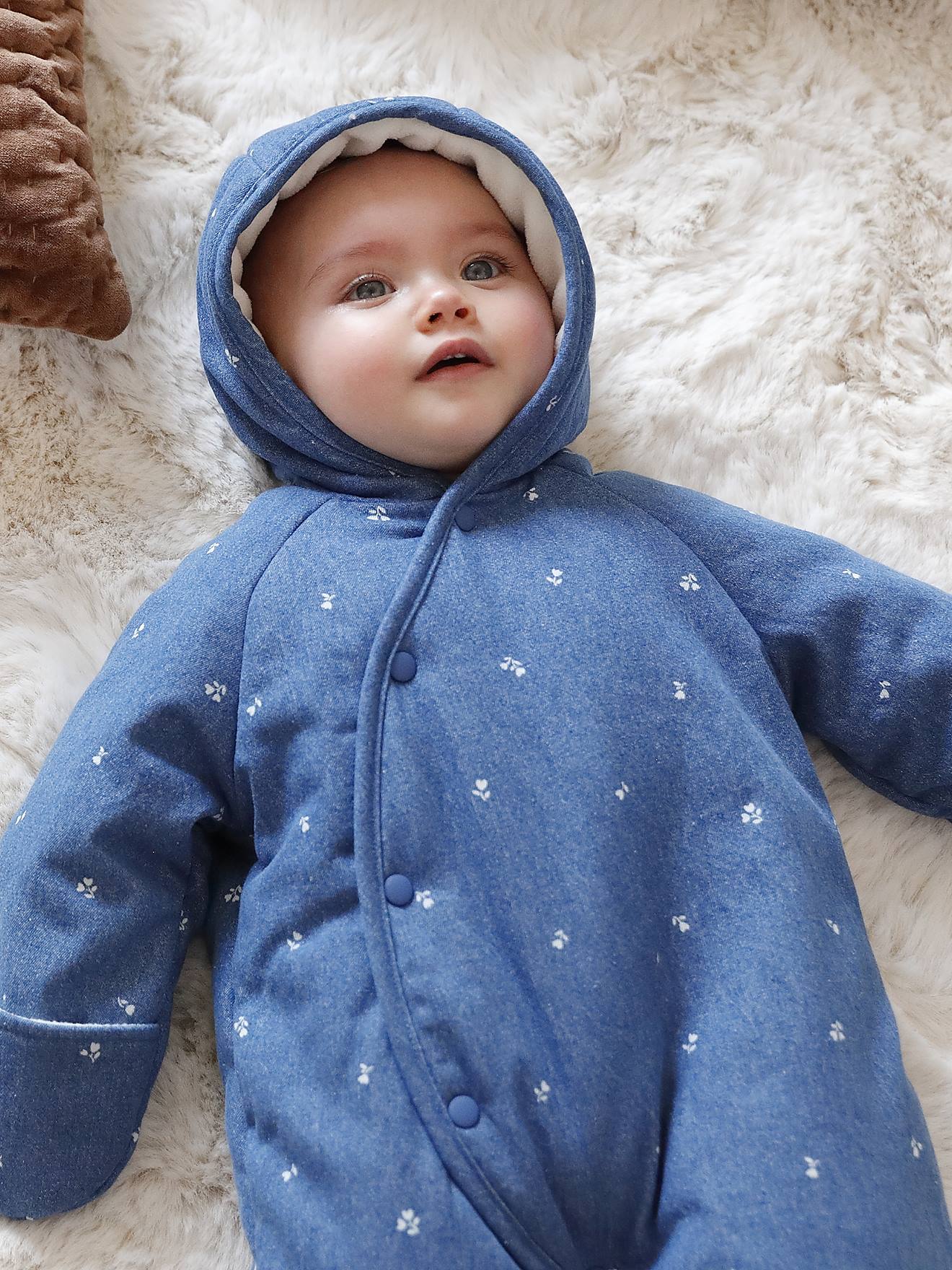Babypakje voor pasgeborenen van volledig bedrukte denim stone afbeelding