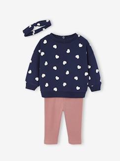 Baby- Personaliseerbare sweater + legging + haarband babymeisje
