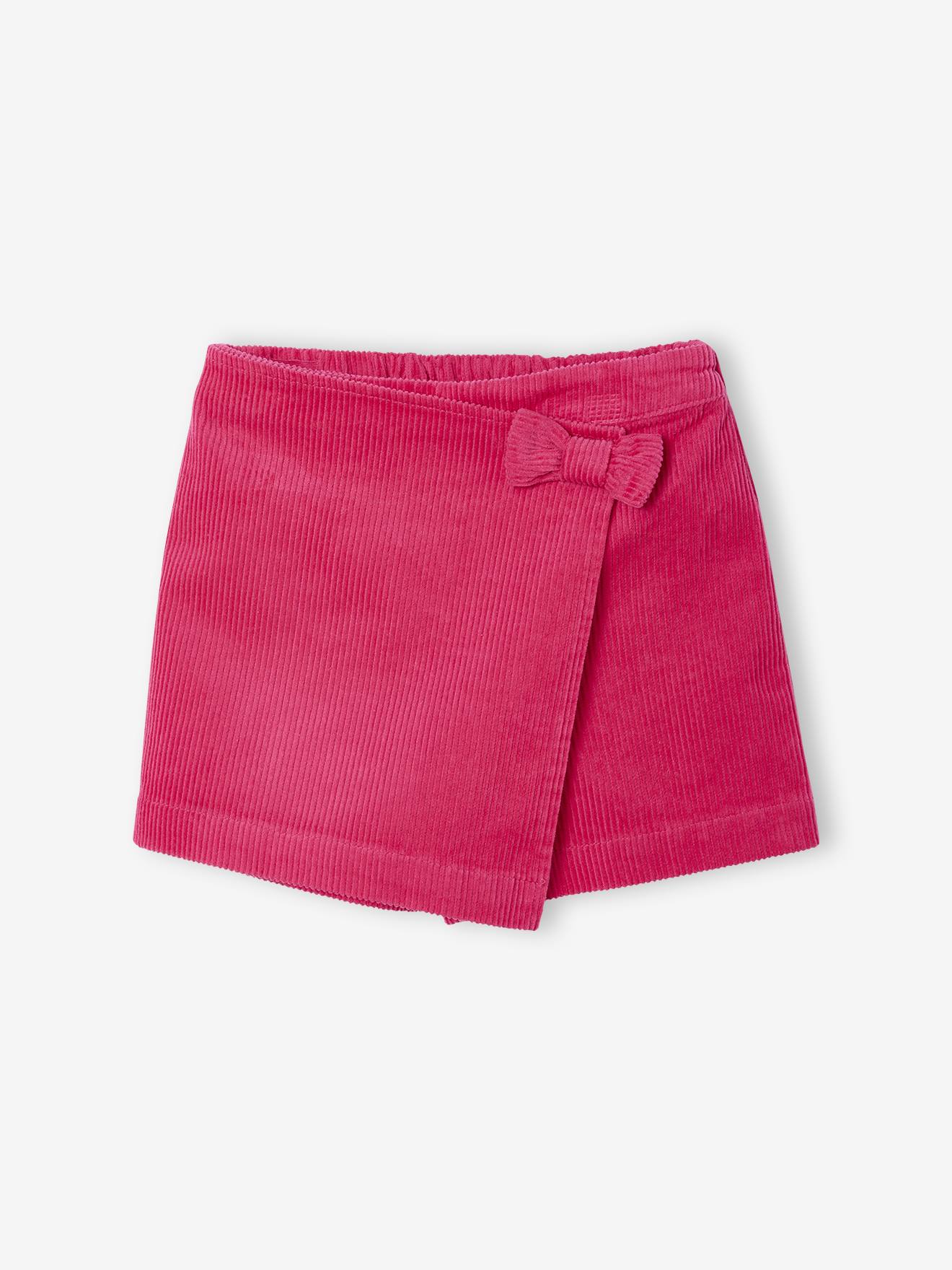 Skort voor meisjes van fluweel/velours fuchsia afbeelding