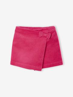 Skort voor meisjes van fluweel/velours  - vertbaudet enfant