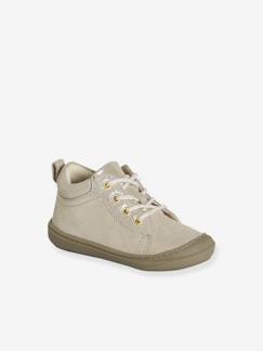 Schoenen-Baby schoenen 17-26-Zachte lederen meisjeslaarsjes voor de kruipende baby