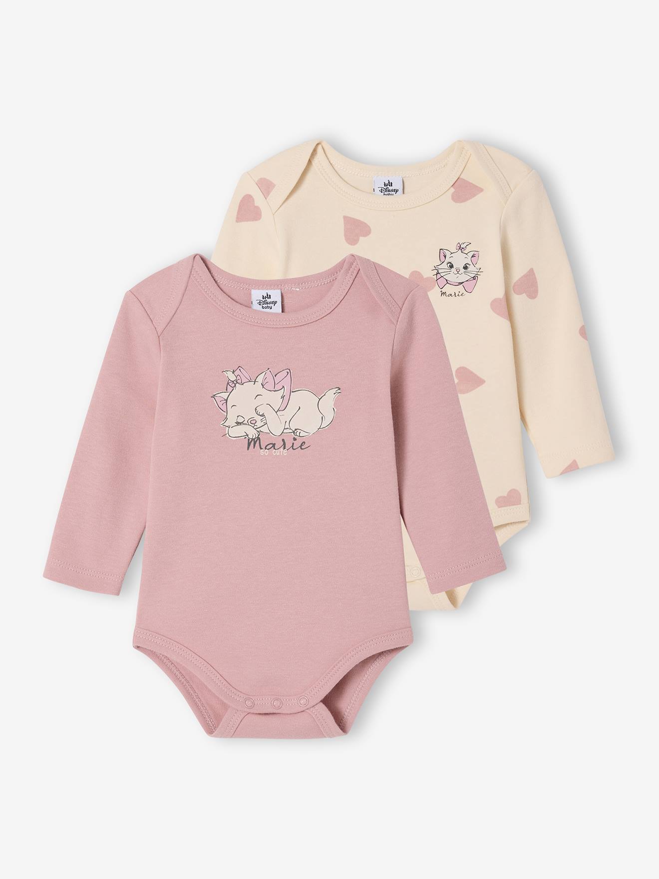 Set van 2 body's voor meisjes DISNEY ANIMALS® Marie de Aristokatten lila (poederkleur) afbeelding