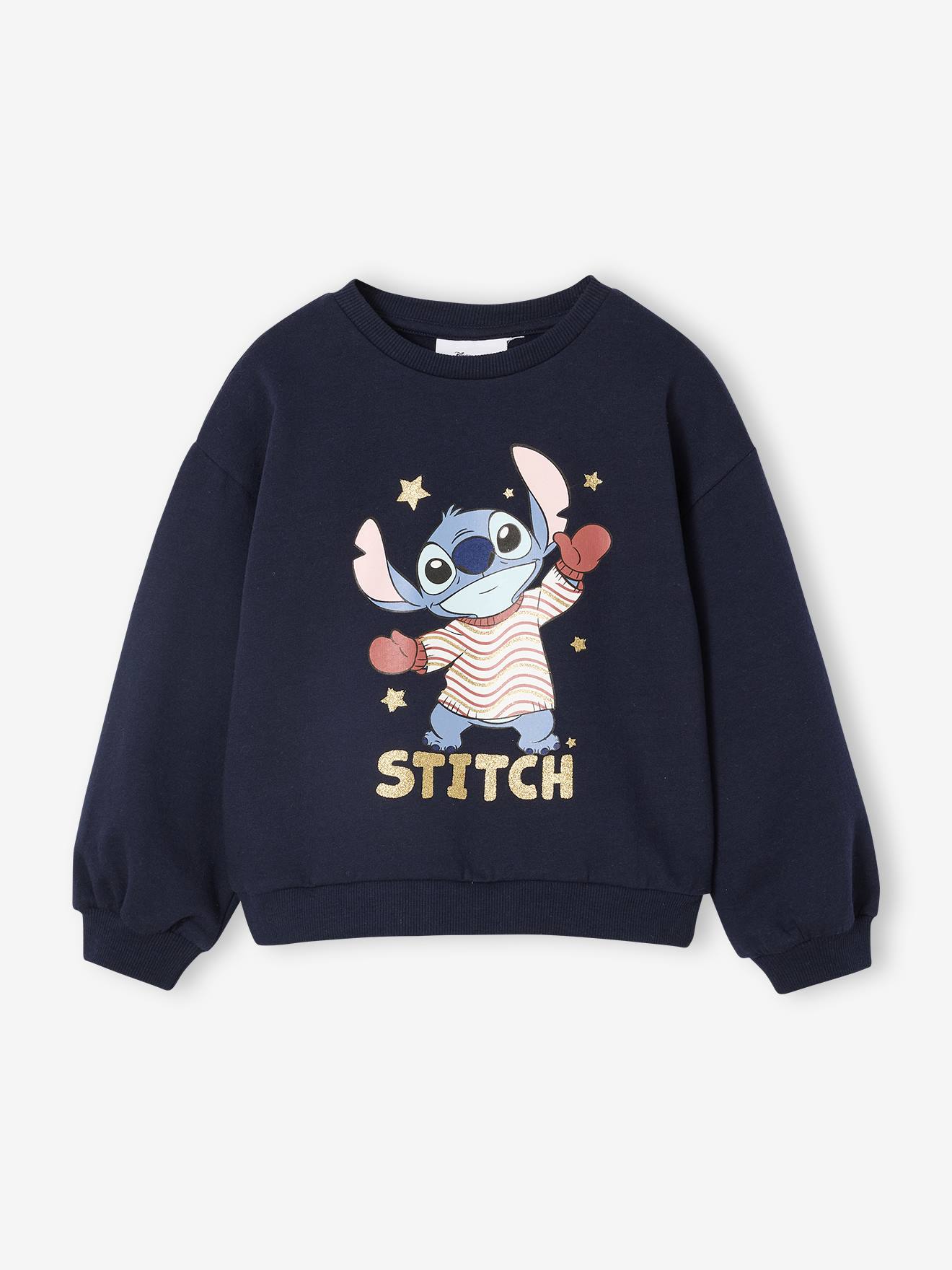 Disney LILO & STITCH kerstsweater voor meisjes marineblauw