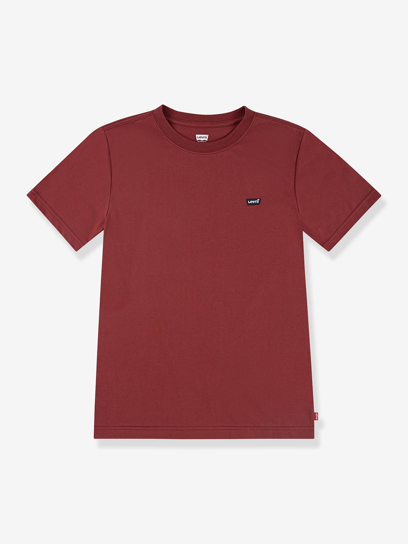 LEVI'S® T-shirt met vleermuismouw en korte mouwen bordeauxrood afbeelding