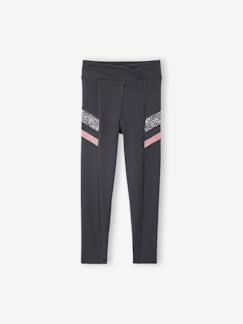 Meisje-Legging-Technische sportlegging voor meisjes met strepen aan de zijkant