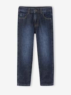 Jongens-Elastische en verstelbare jeans met wijde pijpen
