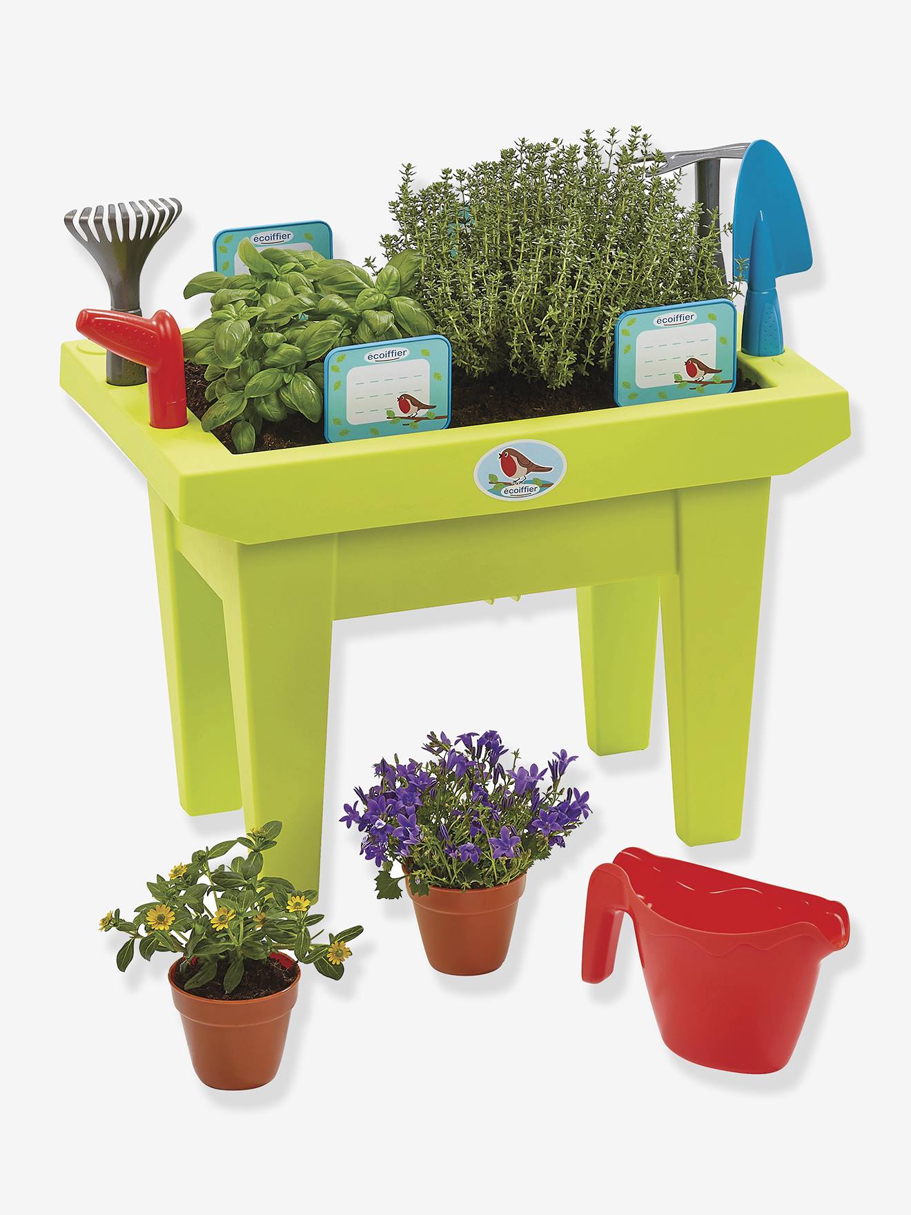 De gevulde plantenbak ECOIFFIER meerkleurig afbeelding