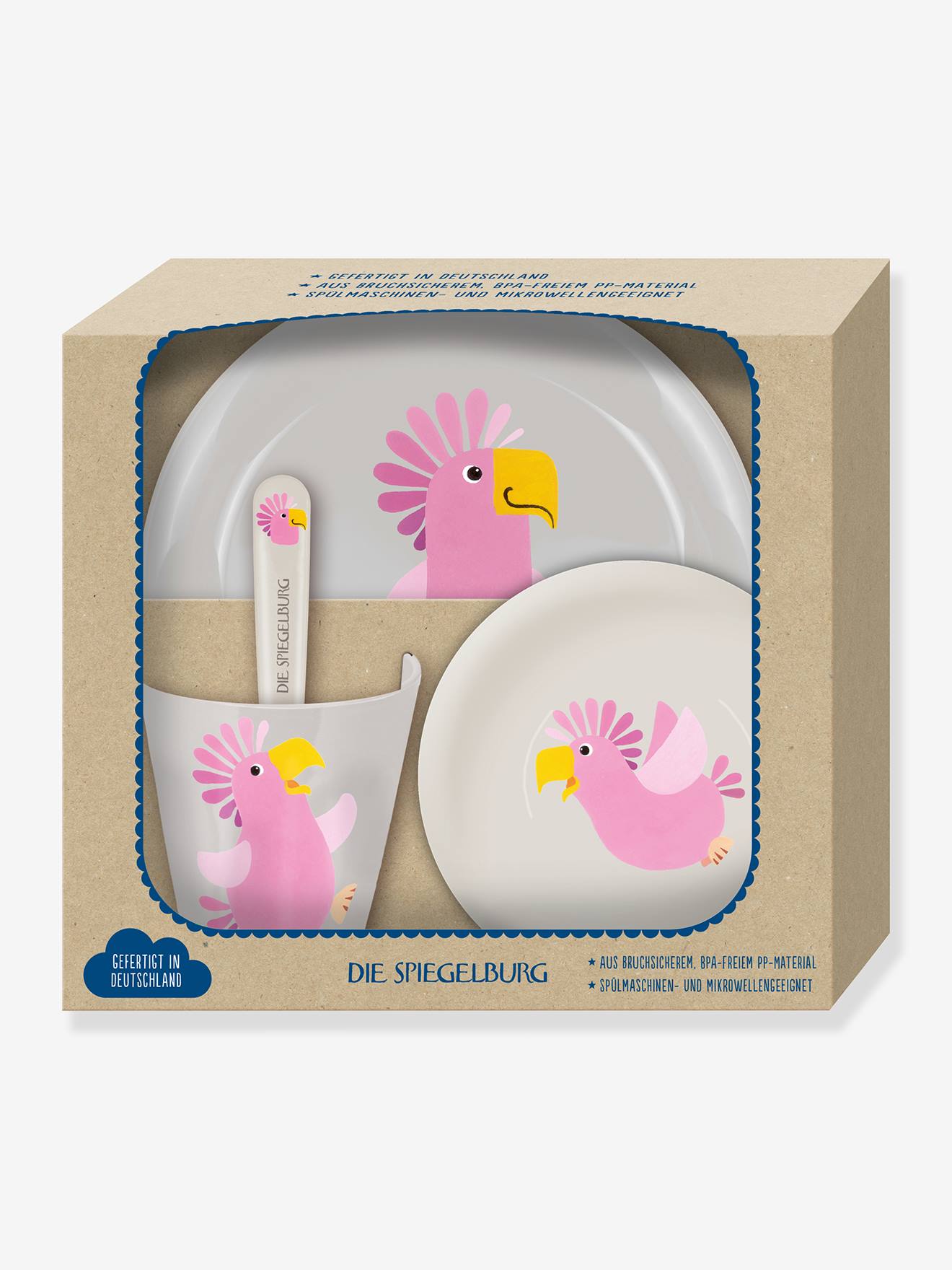 Cadeauset babyvaatwerk KAKADU DIE SPIEGELBURG meerkleurig