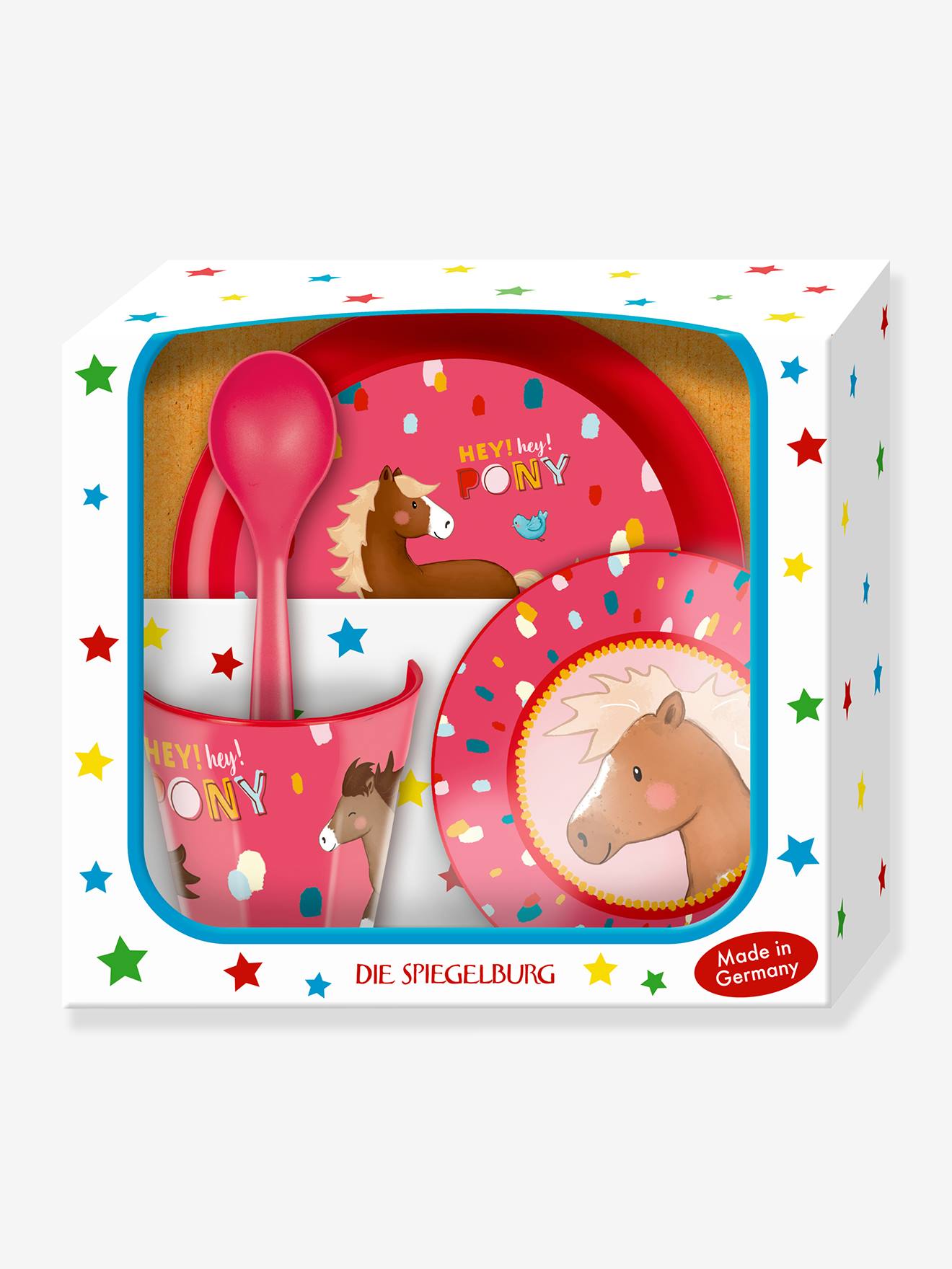 HEY PONY DIE SPIEGELBURG cadeauset voor babymeisjes meerkleurig