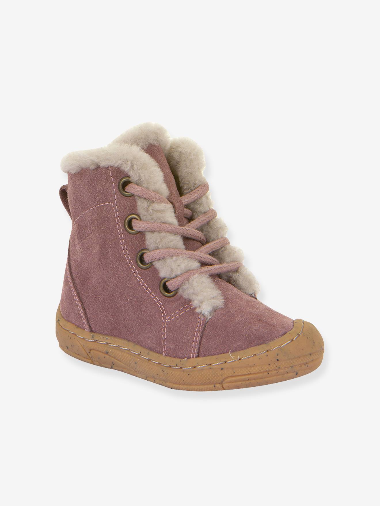 MINNI SUEDE LACES laarzen voor kinderen FRODDO oudroze afbeelding