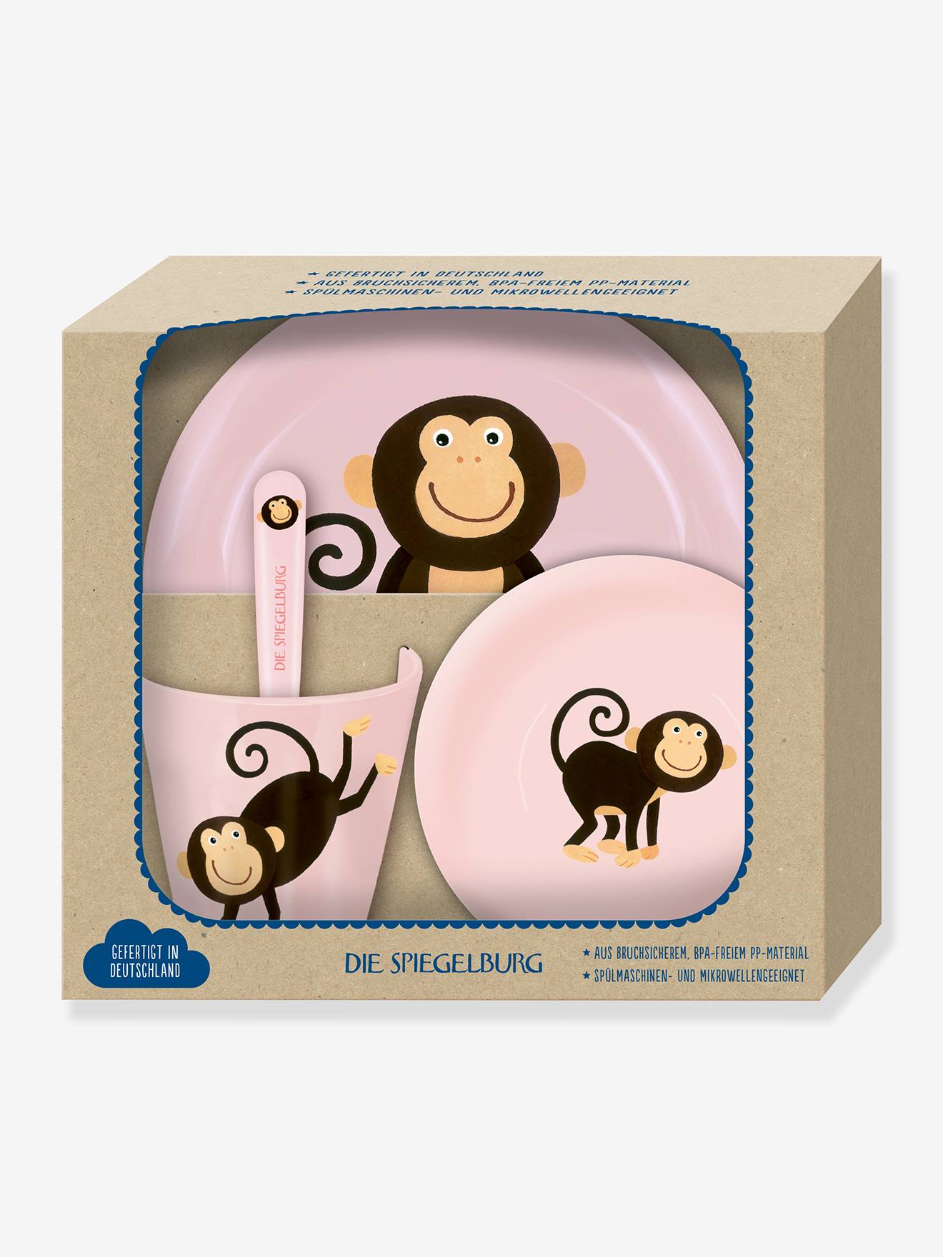 Cadeauset vaatwerk voor baby SINGE DIE SPIEGELBURG meerkleurig