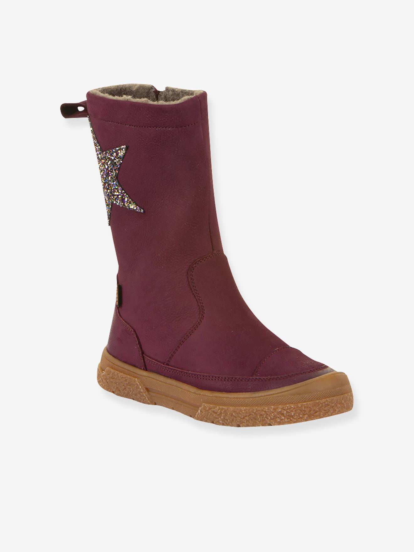 Meisjes Boots PULSE TEX STAR BOOTS WOOL FRODDO bordeauxrood afbeelding