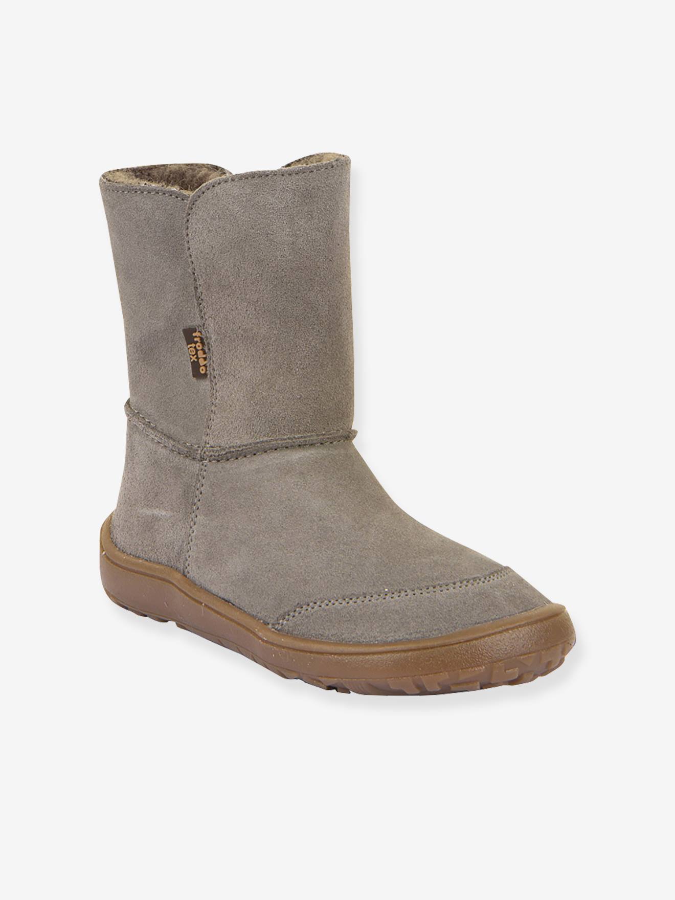 Blotevoetenlaarzen kinderen BAREFOOT TEX SUEDE Froddo grijs afbeelding