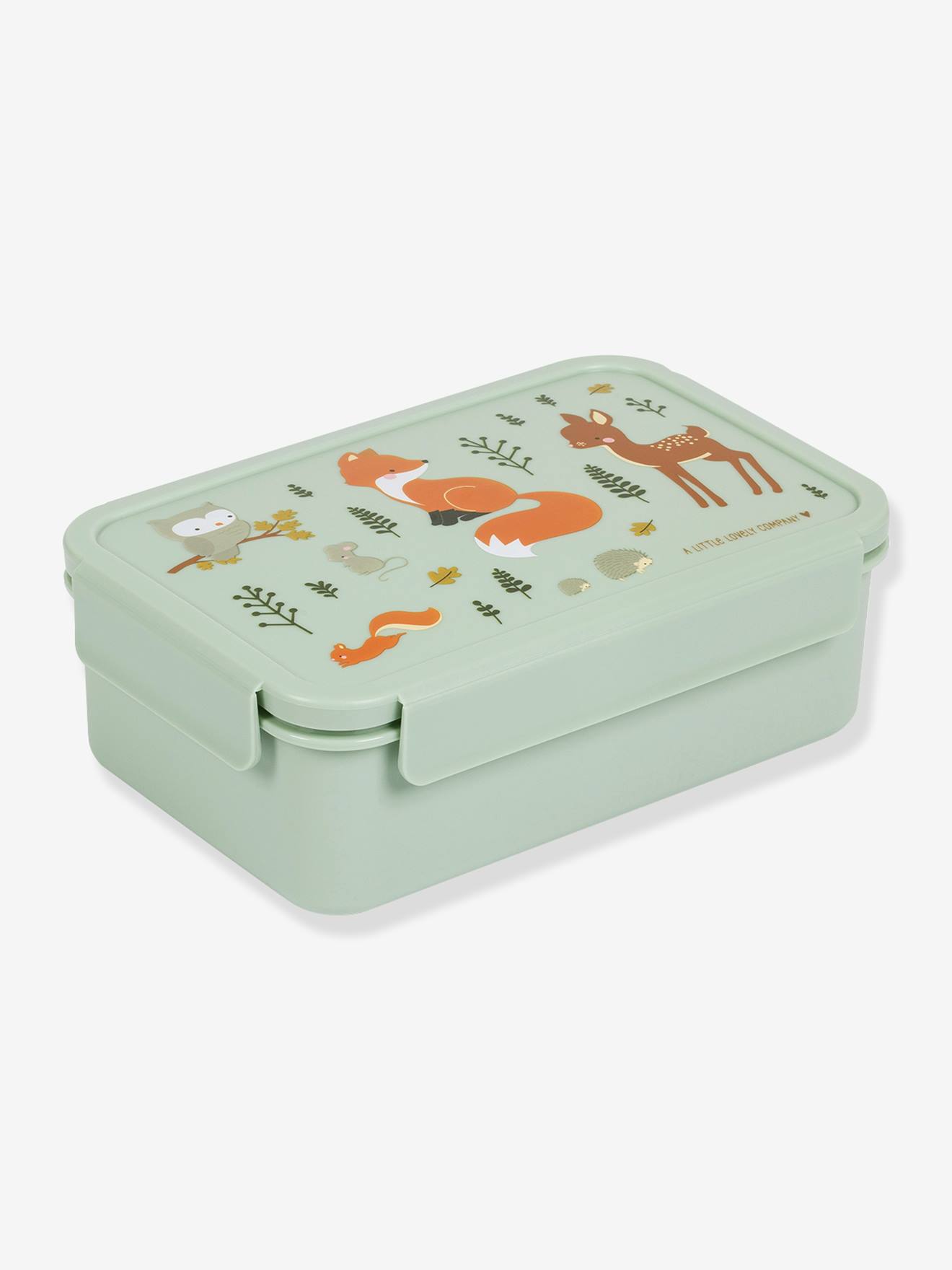 Lunchbox voor kinderen AMIS DE LA FORÊT A Little Lovely Company mintgroen