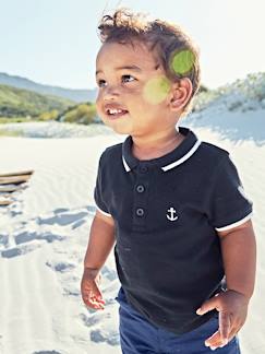 Baby-T-shirt, souspull-Personaliseerbare polo babyjongen met borduurwerk op de borst