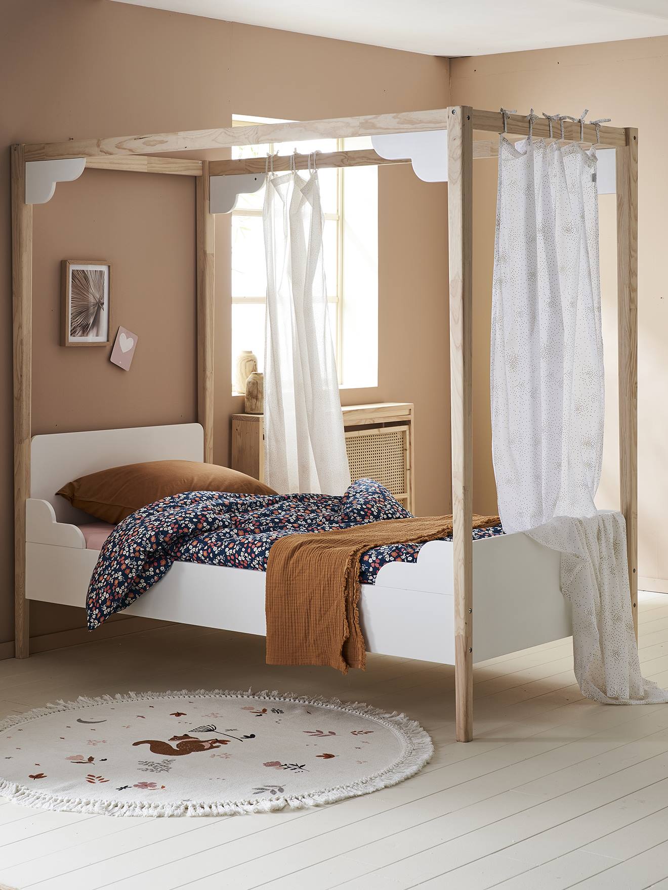 Kinderhemelbed ROMANCE wit afbeelding