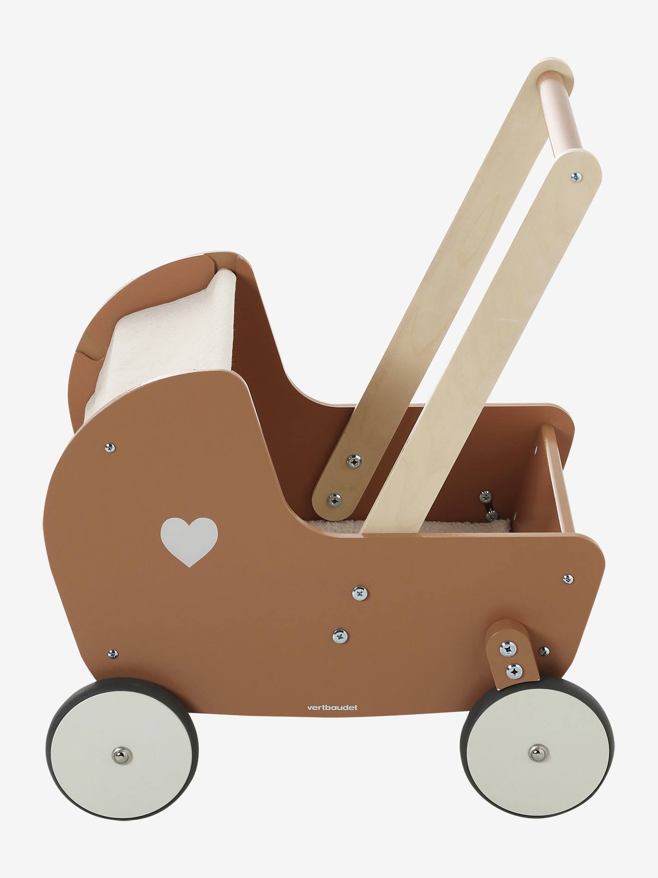 Loopwagen-kinderwagen van FSC®-hout karamel afbeelding