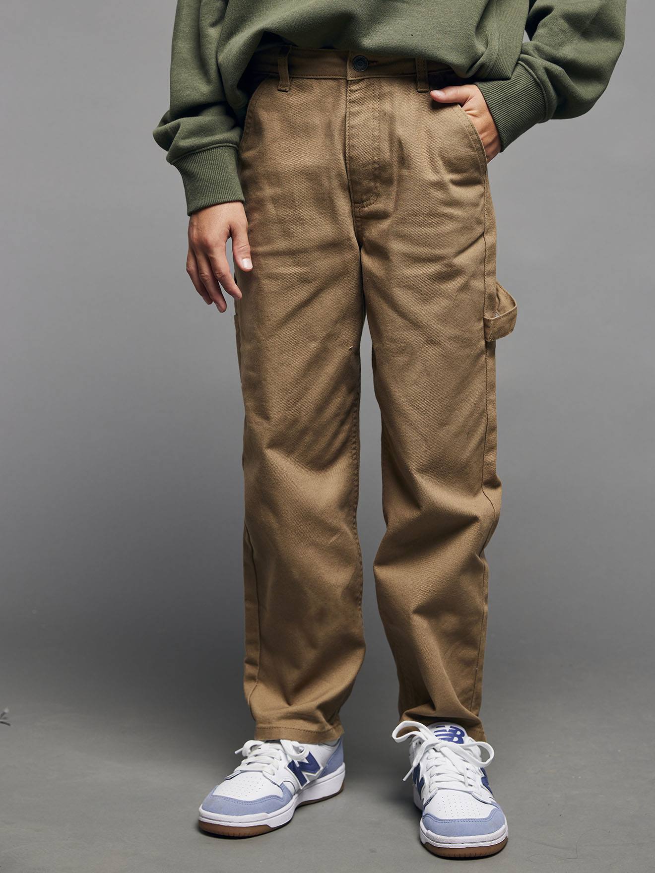 Losse canvas broek JONEN cappuccino afbeelding