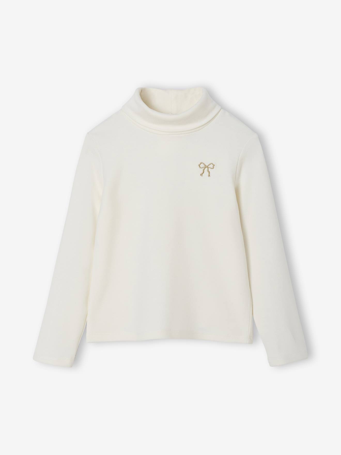 Souspull van fleece voor meisjes ecru afbeelding